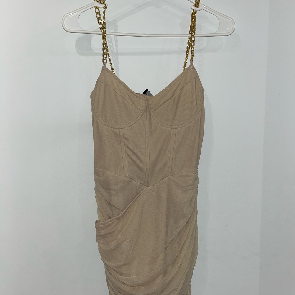 Pretty Little Thing Beige Dress size 6